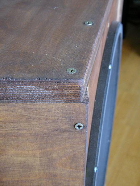 Vue de profil du caisson