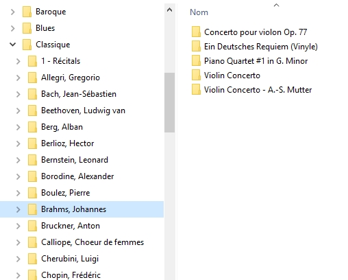 Classement CD
